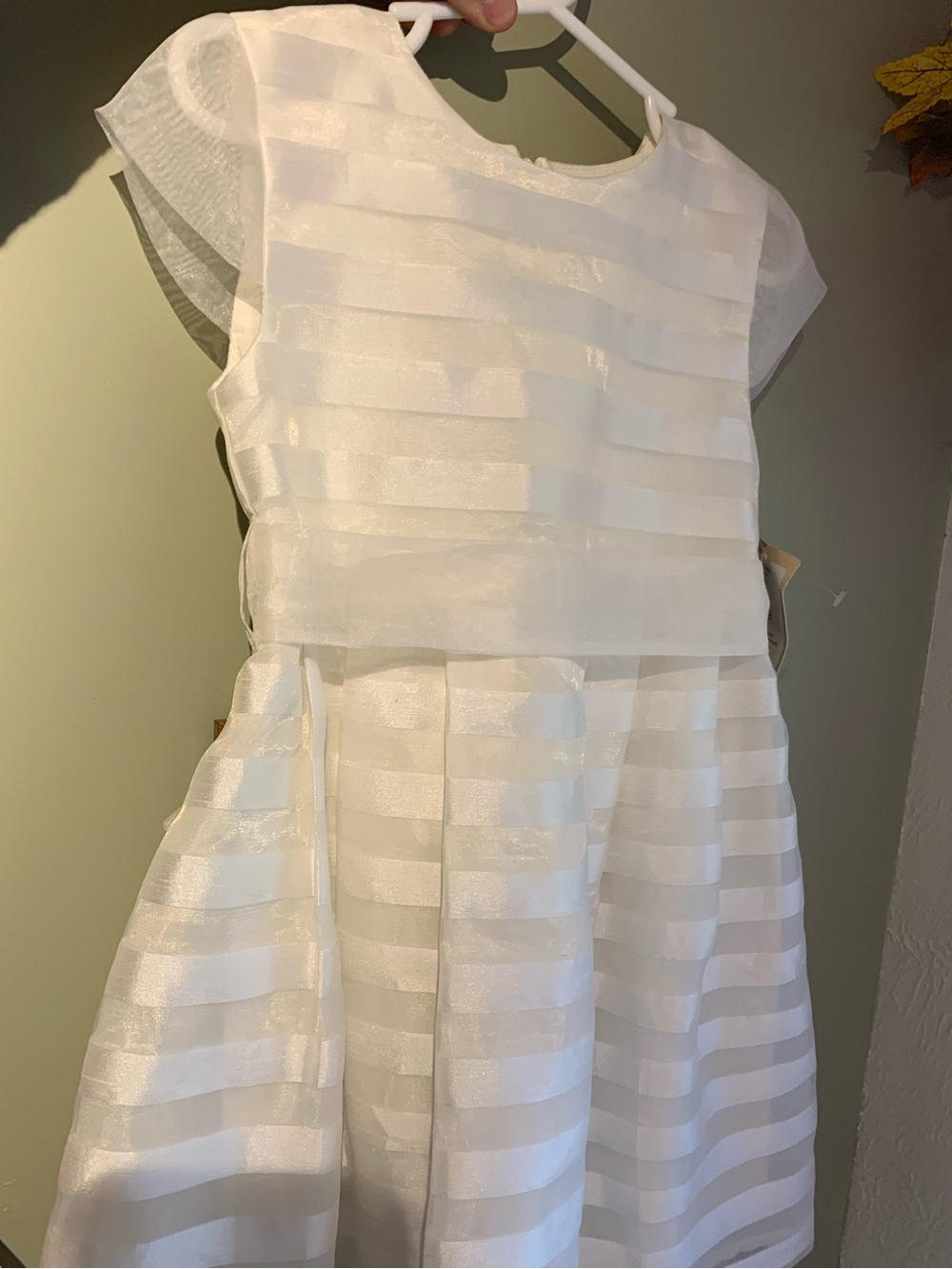 Minimi Girls White Special Occasion Dress